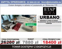 Etap Sofa - Urbano narożnik z funkcją spania,barkiem i funkcją relax